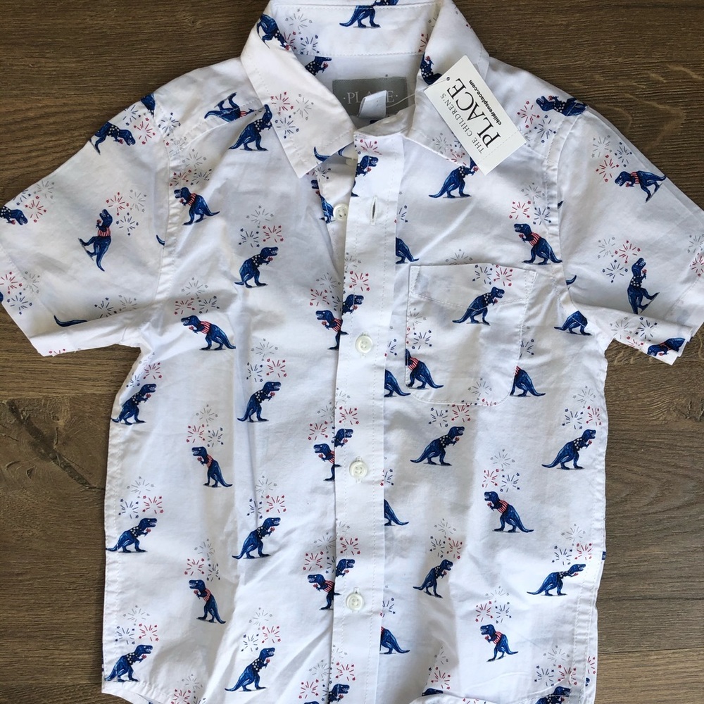 Boys short sleeve button down shirt